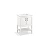 KOHLER K-33577-ASB Winnow 24" bathroom vanity cabinet with sink and quartz top