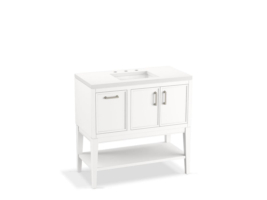 KOHLER Winnow 36" bathroom vanity cabinet with sink and quartz top
