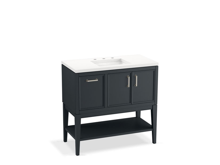 KOHLER Winnow 36" bathroom vanity cabinet with sink and quartz top
