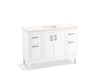 KOHLER Seer 48" bathroom vanity cabinet with sink and quartz top