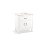 KOHLER K-33552-ASB Seer 30" bathroom vanity cabinet with sink and quartz top