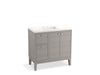 KOHLER Helst 36" bathroom vanity cabinet with sink and quartz top