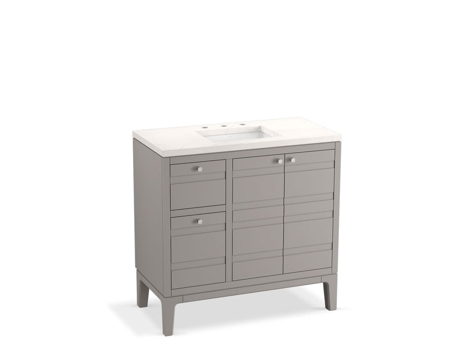 KOHLER Helst 36" bathroom vanity cabinet with sink and quartz top