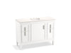 KOHLER K-33546-ASB Southerk 48" bathroom vanity cabinet with sink and quartz top