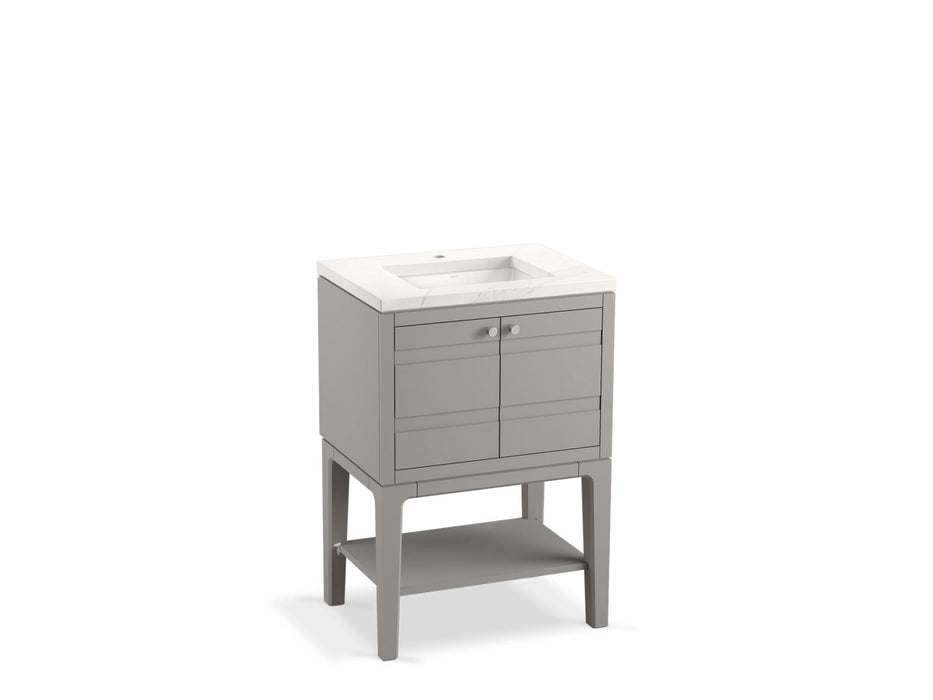 KOHLER Helst 24" bathroom vanity cabinet with sink and quartz top
