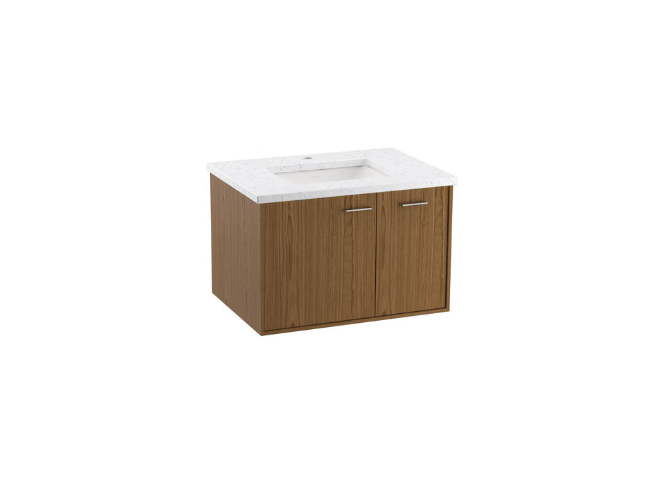 KOHLER Jute 31" wall-hung bathroom vanity cabinet with sink and quartz top