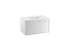 KOHLER Jute 36" wall-hung bathroom vanity cabinet with sink and quartz top