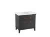 KOHLER Artifacts™ 36" bathroom vanity cabinet with sink and quartz top