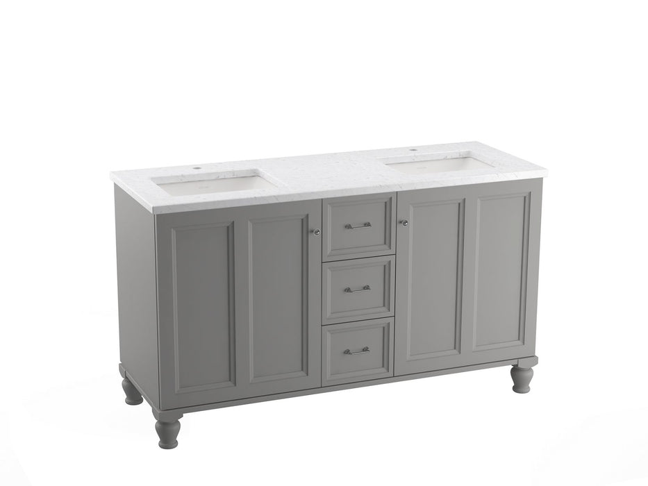 KOHLER Damask 60" bathroom vanity cabinet