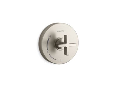 Kallista One Pb Shower Trim W/O Divrt, Cross Hdl