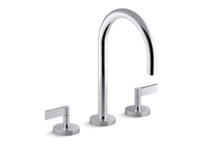 Kallista One Basin Set, Gooseneck, Lever Handle