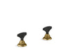 KOHLER Artifacts Nero Marquina T-handle bathroom sink faucet handles