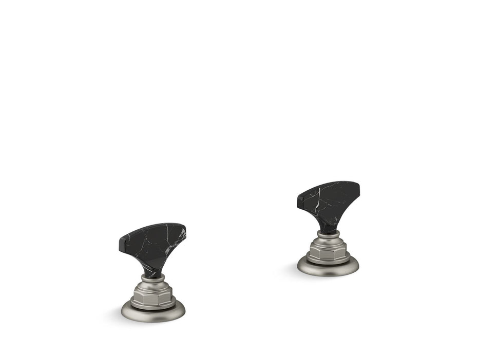 KOHLER Artifacts Nero Marquina T-handle bathroom sink faucet handles