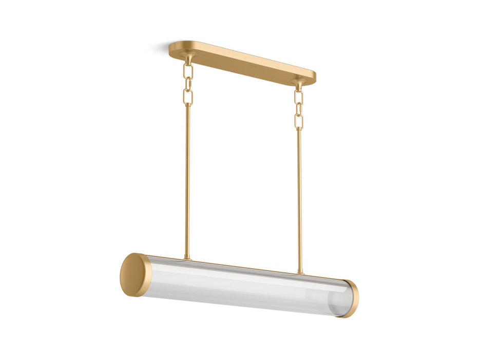 KOHLER Purist 34" LED linear chandelier