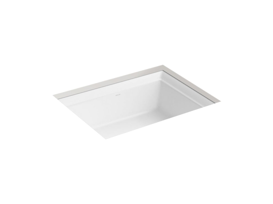 KOHLER K-21783 Artifacts 21-1/4" rectangular undermount bathroom sink