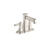 KOHLER K-27398-4 Riff Centerset bathroom sink faucet, 1.2 gpm