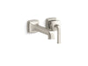 KOHLER K-26431-4 Riff Wall-mount single-handle bathroom sink faucet, 1.2 gpm