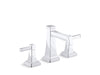 KOHLER Riff Widespread bathroom sink faucet, 0.5 gpm