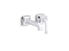 KOHLER K-26431-4 Riff Wall-mount single-handle bathroom sink faucet, 1.2 gpm