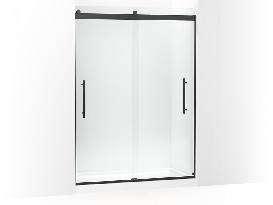 KOHLER K-702429-L Levity Plus Frameless sliding shower door, 81-5/8" H x 56-5/8 - 59-5/8" W, with 3/8"-thick Crystal Clear glass