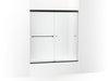 KOHLER K-707002-L Revel 62" H sliding bath door with 5/16"-thick glass