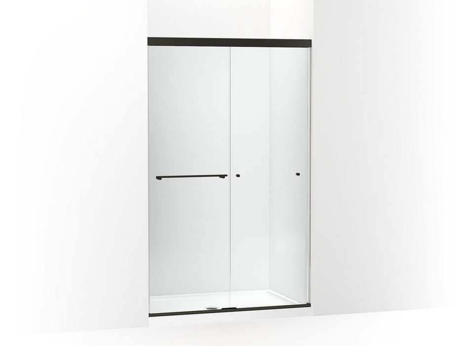 KOHLER K-707106-L Revel Sliding shower door, 76" H x 44-5/8 - 47-5/8" W, with 5/16" thick Crystal Clear glass