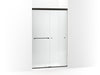 KOHLER Revel Sliding shower door, 76" H x 44-5/8 - 47-5/8" W, with 5/16" thick Frosted glass