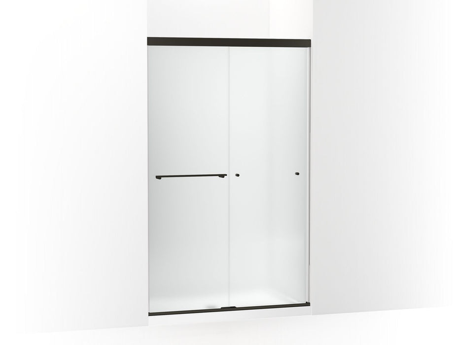 KOHLER Revel Sliding shower door, 76" H x 44-5/8 - 47-5/8" W, with 5/16" thick Frosted glass