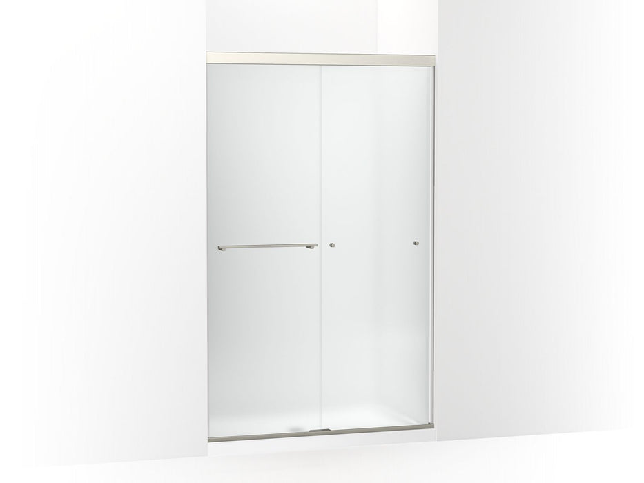 KOHLER Revel Sliding shower door, 76" H x 44-5/8 - 47-5/8" W, with 5/16" thick Frosted glass