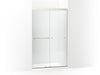 KOHLER K-707106-L Revel Sliding shower door, 76" H x 44-5/8 - 47-5/8" W, with 5/16" thick Crystal Clear glass