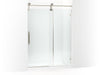 KOHLER Artifacts 80-7/8" H sliding shower door with 3/8"-thick glass