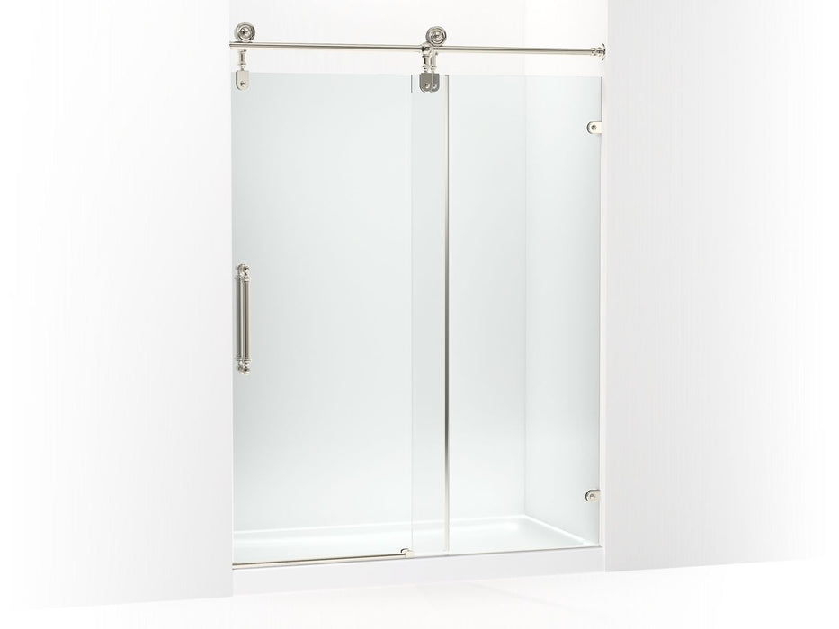 KOHLER Artifacts 80-7/8" H sliding shower door with 3/8"-thick glass
