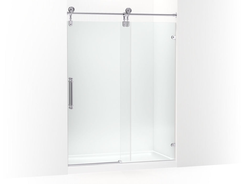 KOHLER Artifacts 80-7/8" H sliding shower door with 3/8"-thick glass