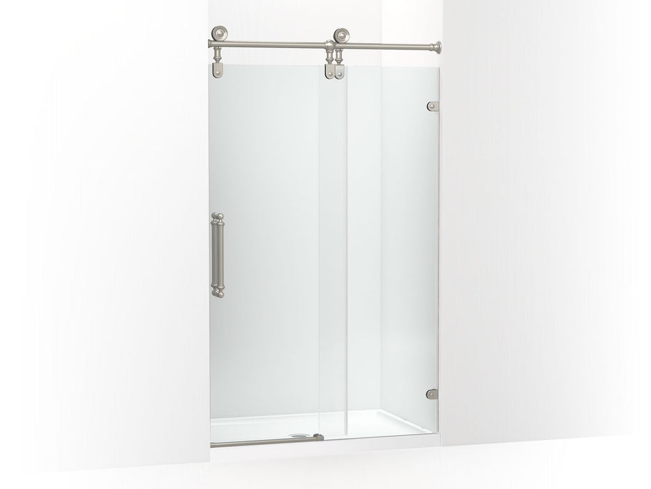 KOHLER Artifacts 80-7/8" H sliding shower door with 3/8"-thick glass