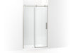KOHLER Composed Sliding shower door, 78" H x 44-1/8 - 47-7/8" W, with 3/8" thick Crystal Clear glass