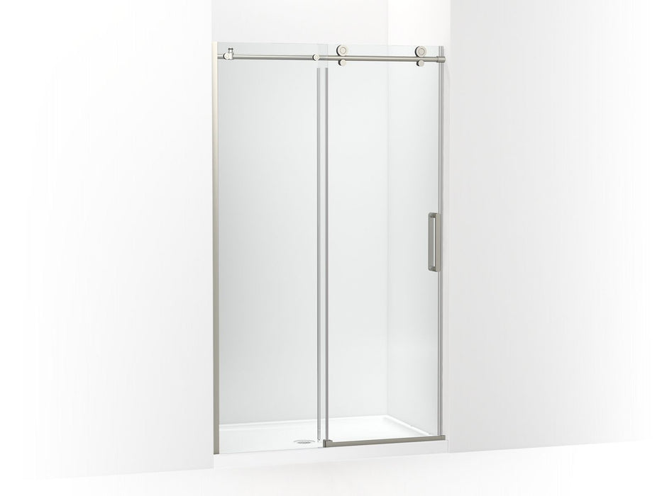 KOHLER Composed Sliding shower door, 78" H x 44-1/8 - 47-7/8" W, with 3/8" thick Crystal Clear glass