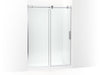 KOHLER Composed Sliding shower door, 78" H x 56-1/8 - 59-7/8" W, with 3/8" thick Crystal Clear glass
