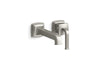 KOHLER K-26431-4 Riff Wall-mount single-handle bathroom sink faucet, 1.2 gpm