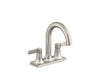 KOHLER K-28124-4N Venza Centerset bathroom sink faucet, 0.5 gpm
