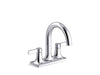 KOHLER Venza Centerset bathroom sink faucet, 1.0 gpm