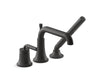 KOHLER K-26441-4 Tone Deck-mount bath faucet with handshower