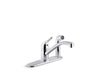 KOHLER K-30615 Jolt Single-handle kitchen sink faucet with side sprayer