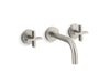 Kallista P21803-CR One Wall Mnt Lav W/Cross & Short Spout