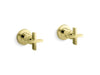 Kallista P24508-CR One Wall Mount Bath Set, Cross Handle