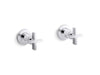 Kallista P24508-CR One Wall Mount Bath Set, Cross Handle