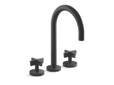 Kallista P25520-CR One Gooseneck, D/M Bath Set, Cross
