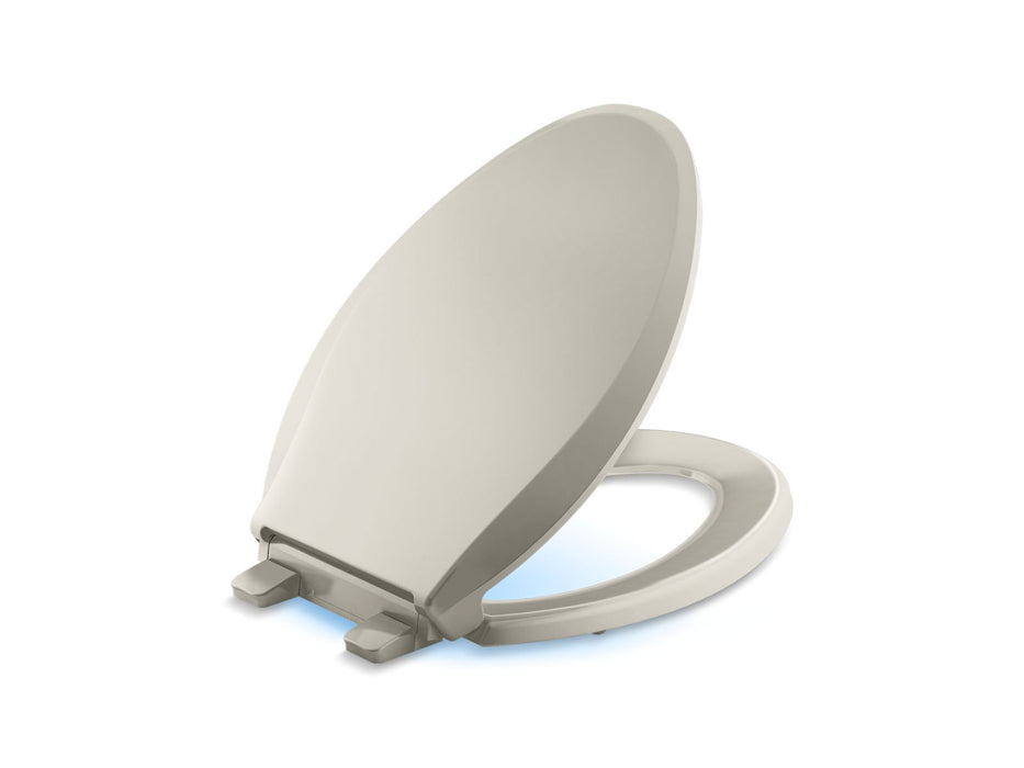 KOHLER K-75796-RL Cachet Nightlight ReadyLatch Quiet-Close elongated toilet seat