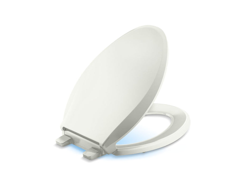 KOHLER K-75796-RL Cachet Nightlight ReadyLatch Quiet-Close elongated toilet seat