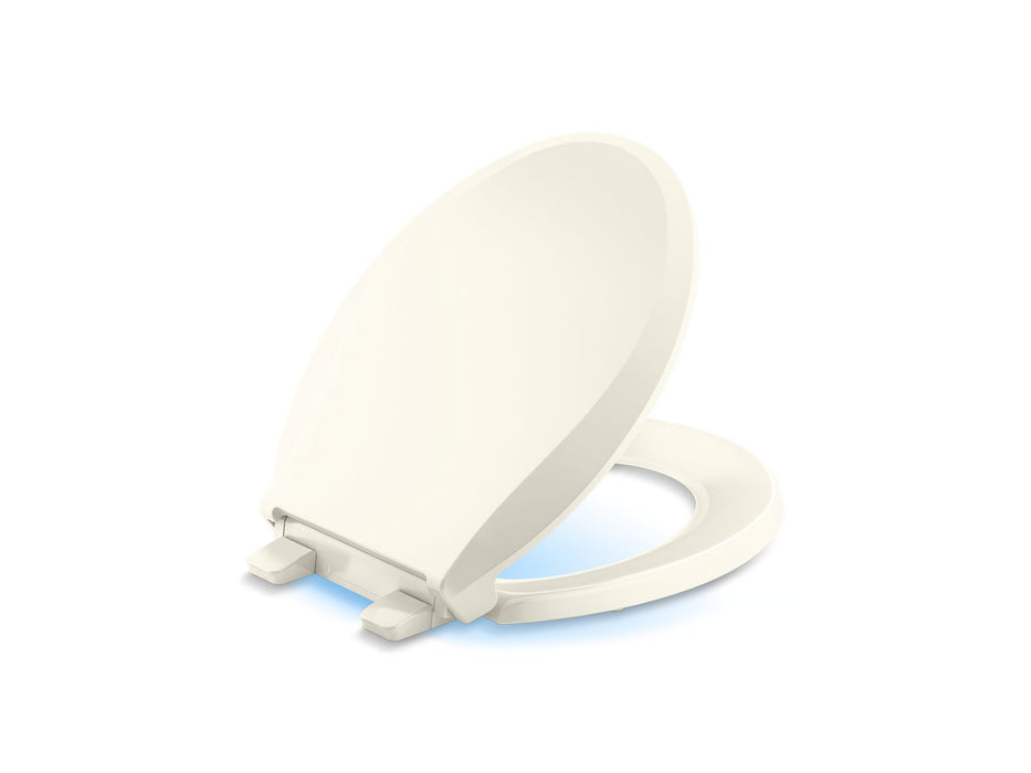 KOHLER K-75758-RL Cachet Nightlight ReadyLatch Quiet-Close round-front toilet seat