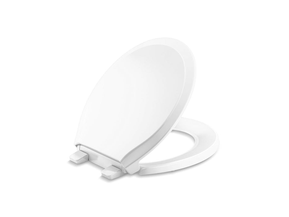 KOHLER K-78059-RL Rutledge Nightlight ReadyLatch Quiet-Close round-front toilet seat